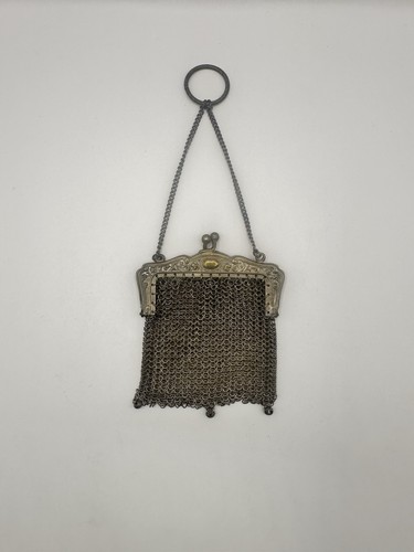 Vintage mesh coin purse ring - mesh,