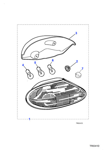 Jaguar lamp cover xk8 - jaguar, 4.0