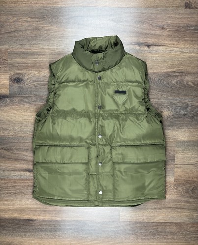 Mens prada nylon down vest - down,