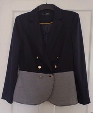 PRIMARK ATMOSPHERE - DARK BLUE  BLAZER - PLAIN & STRIPED SIZE 14