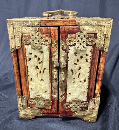 Vintage chinese rosewood brass - vintage,