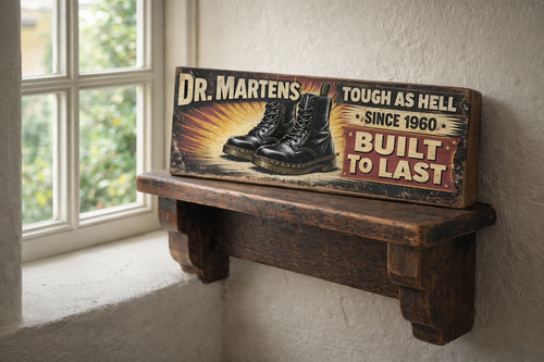 Marten wooden sign 28cm - wooden,