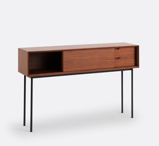Walnut Veneer Noyeto Console