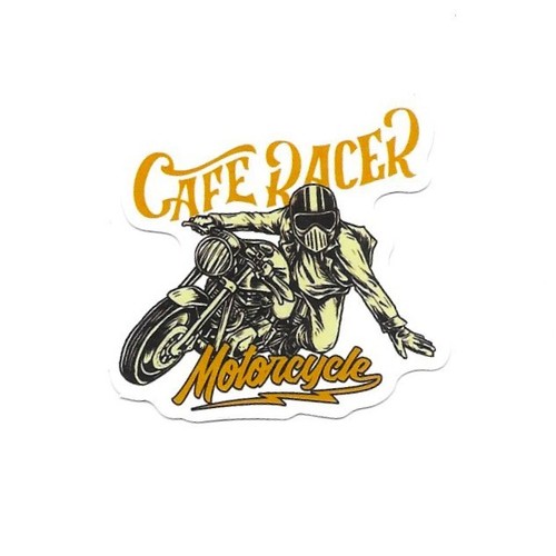 Cafe racer motorcycle rider - cafe,