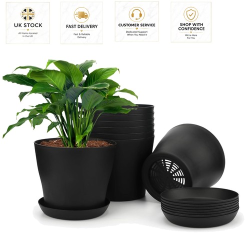 Durable black plant - durable, pots