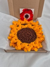 Crochet Sunflower Coasters