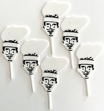 Sandwich Markers Plastic Chefs Hat Design Vintage With Box Royal Imprints E23