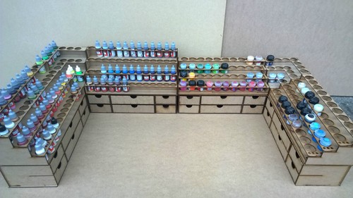 Mega desk setup paint stand - desk,