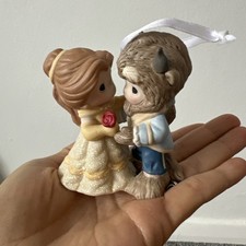 Rare Hallmark Keepsake Beauty and The Beast Disney Precious Moments Ornament 