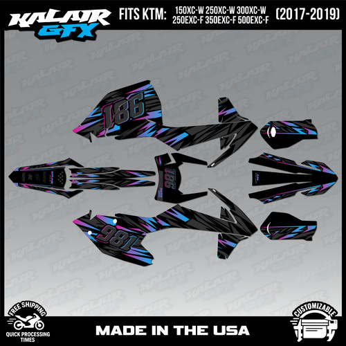 Graphics kit for - graphics, ktm