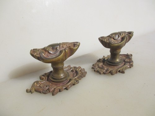 Victorian brass door - door, knobs