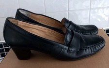 Ladies Black Leather Shoes Odd
