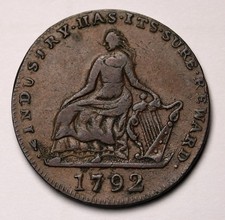 1792 Ireland Halfpenny Dublin