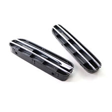 For BMW 5 Series E39 E60 M5 Car Side Fender Air Flow Vents Grille W/ 2 Bar Trim