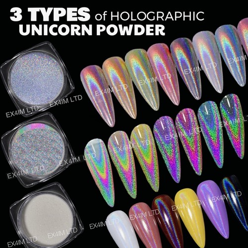 Types unicorn nail chrome - 3,