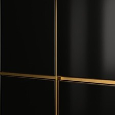 Black gloss mdf handleless - mdf,