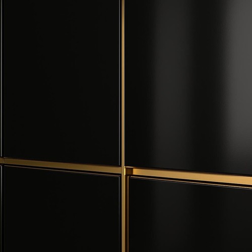 Black gloss mdf - black, handleless