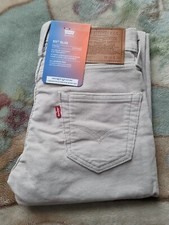 Brand New Levi's 511 Slim Stretch Corduroy Jeans, In Nacreous Clouds, W26 L30