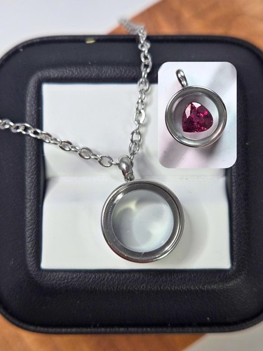 Small silver tone glass - silver,