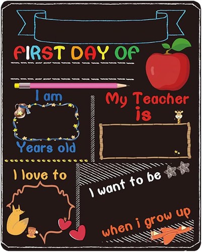 First day school board - board,