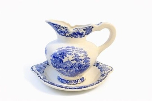 Flow blue white pitcher - flow,