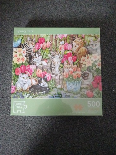 Spring cats 500 piece jigsaw - 500,