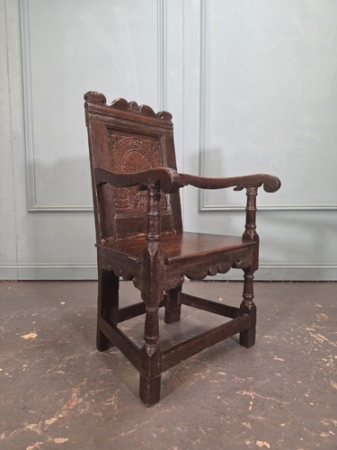 Antique oak carved church - antique,