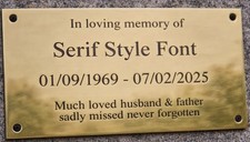 Large Engraved Brass