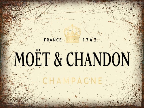 Moet chandon champagne metal - &,
