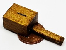 Dolls House Wooden Church Collection Box 1:12 Scale Miniature Accessory tumdee