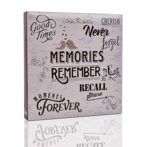 Slip photo album holds 500 - in,