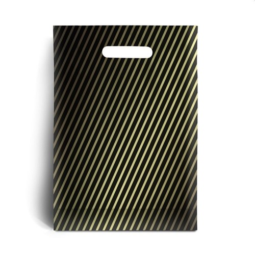 Black and gold stripe - and,
