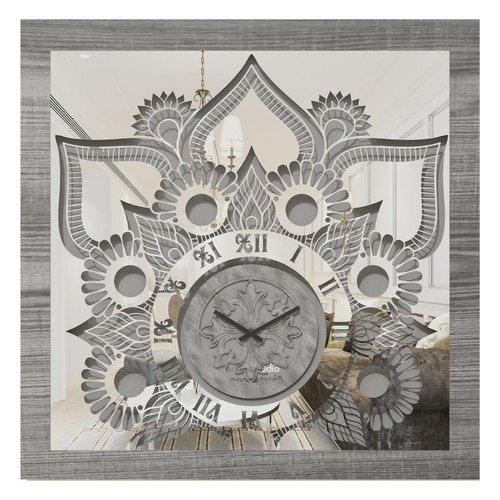 Wall clock oversized - clock,