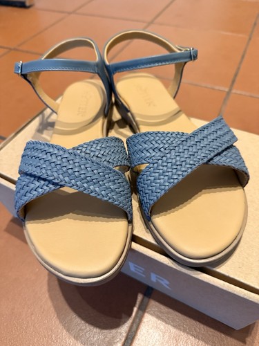 Hotter saskia blue - blue, leather