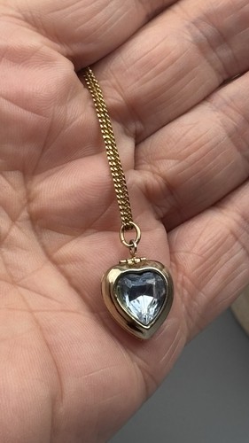 Gold plated heart locket - plated,