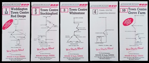 Bus timetable midland - -, red