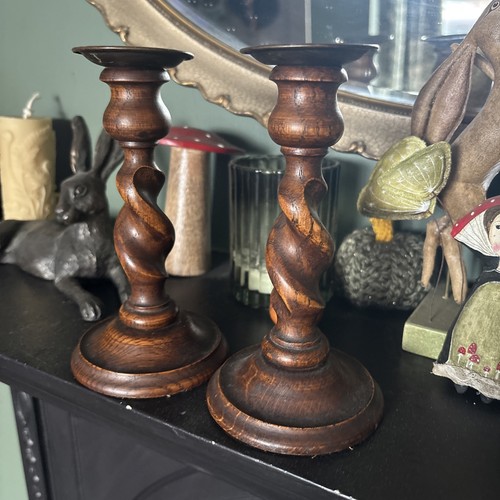 Vintage edwardian oak barley - oak,