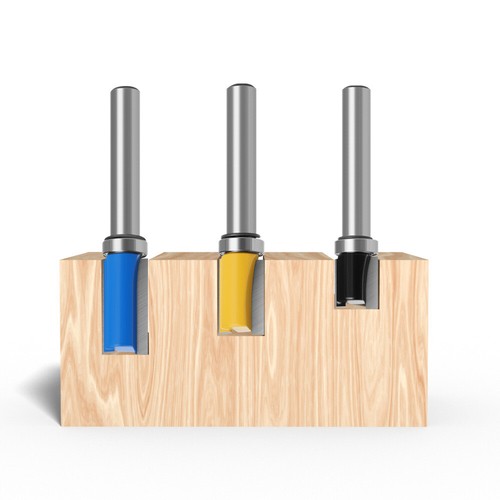 Flush trim router bit - router,