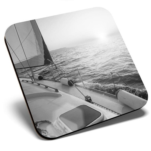 Square single coaster - square, bw