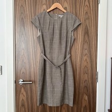 H&M Beige Grey Check Short Cap