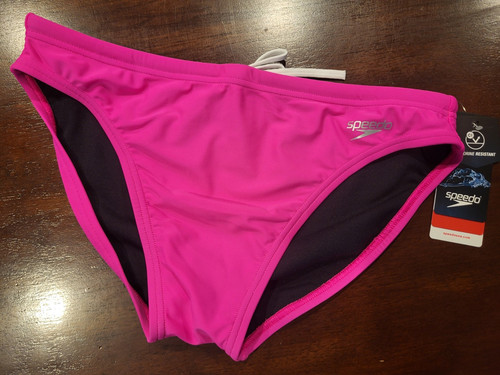 Mens soft bold pink speedo - bold,