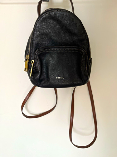 Fossil mini leather backpack - leather,