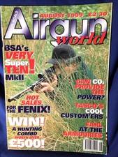 AirGun World Aug 1999. Theoben Rapid 17 v Stalker Tigress/BSA SuperTen Mk2.