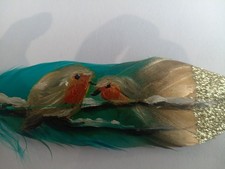 Robin On Feather Painting Wall