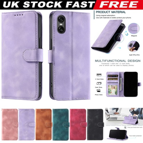 Flip leather phone - case, for