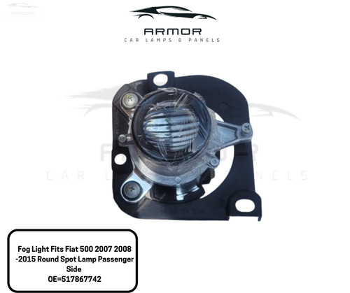 Fog light fits fiat 500 - fog, 2007