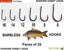 Coarse Fishing Hooks Eyed