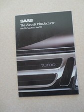 1988 SAAB CD & 9000 & 900 car range advertising booklet / UK / -  --