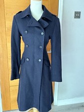 Moloh Ladies Navy Size 10 Woolen Coat BNWOT
