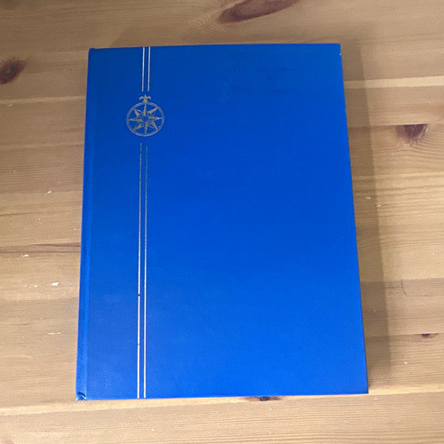 Blue bound stamp stock book - blue,
